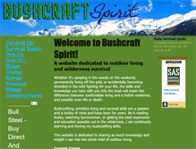 Tablet Screenshot of bushcraftspirit.com